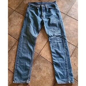 Levi's 505 Jeans 34x34 Straight Leg Med Wash 90s Distressed Grunge Streetwear